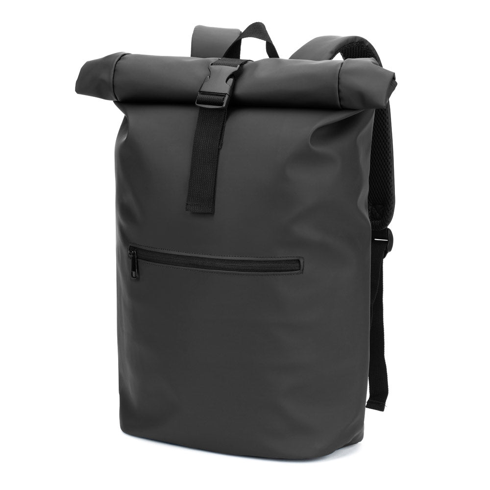 Portland. The Pu Roll Top Backpack With A 16" Laptop Pocket