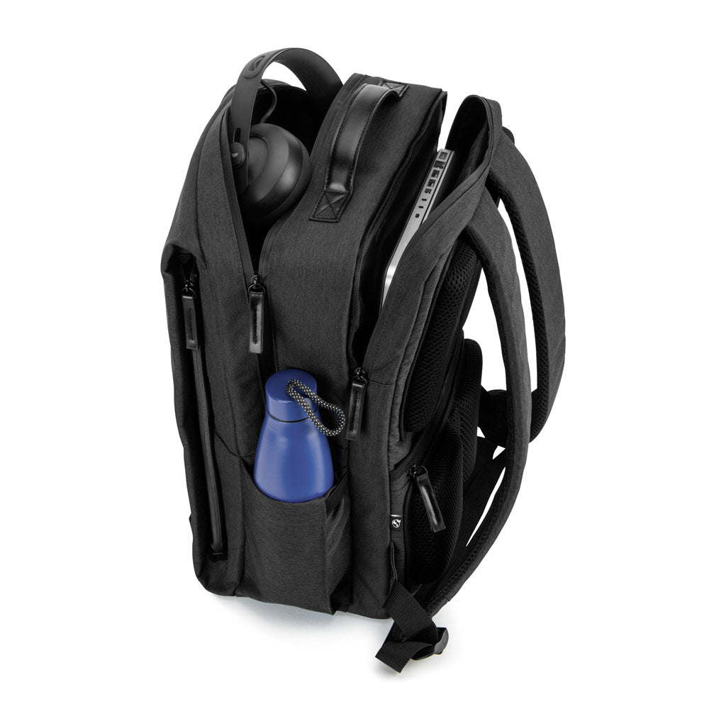Glasgow. Laptop Rucksack (17") Made From High-Density 600D Recycled Polyester (20L)