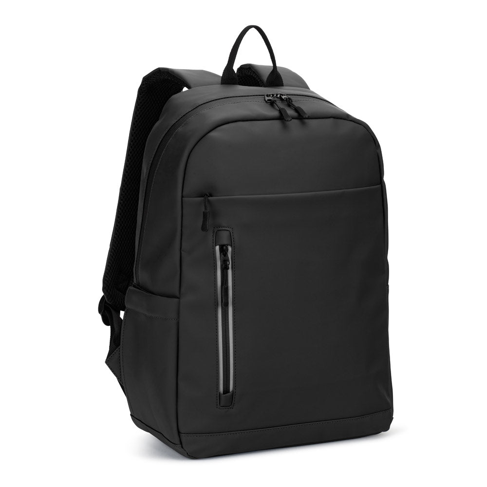 Noumea. Pu Laptop Rucksack (16"), With Water-Resistant Zips