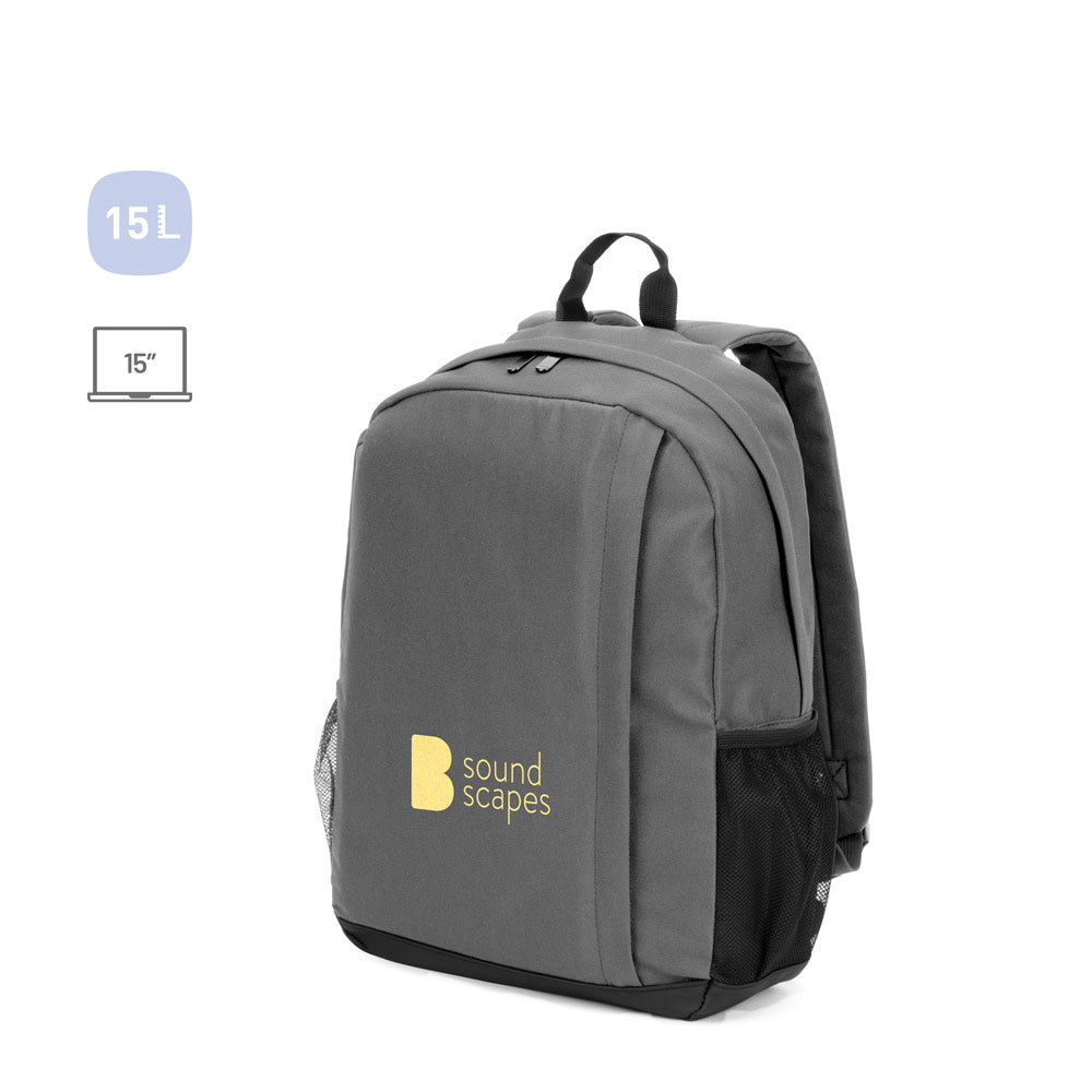 Liverpool. High Density 600D Recycled Polyester Laptop Backpack 15"
