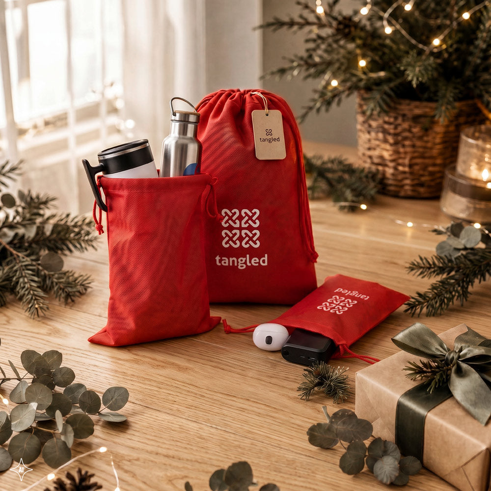 Gift Bag L. Large Non-Woven Backpack-Style Bag (60 G/M²)