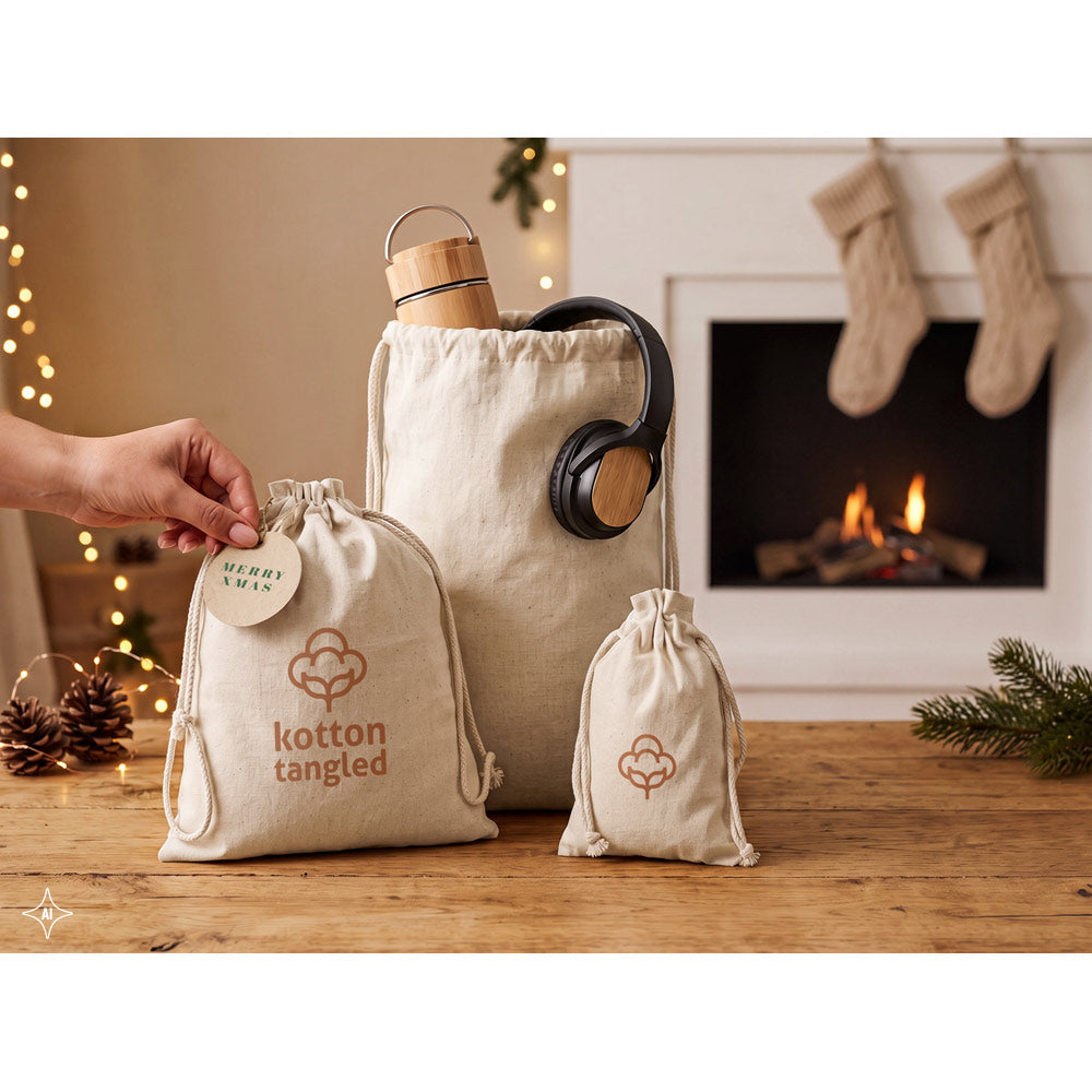 Giftwrap M. Medium-Sized Bag, 100% Cotton (120 G/M²)