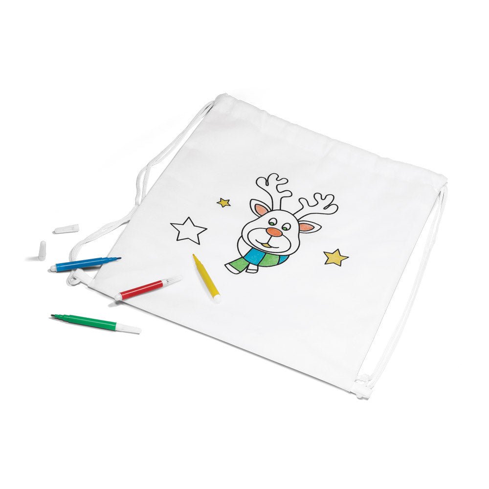 Glencoe. Children's Colouring Drawstring Bag