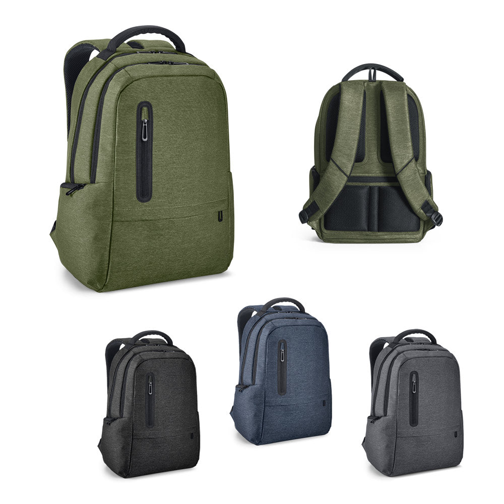 Boston. 17" Waterproof 2 Tone Nylon Laptop Backpack