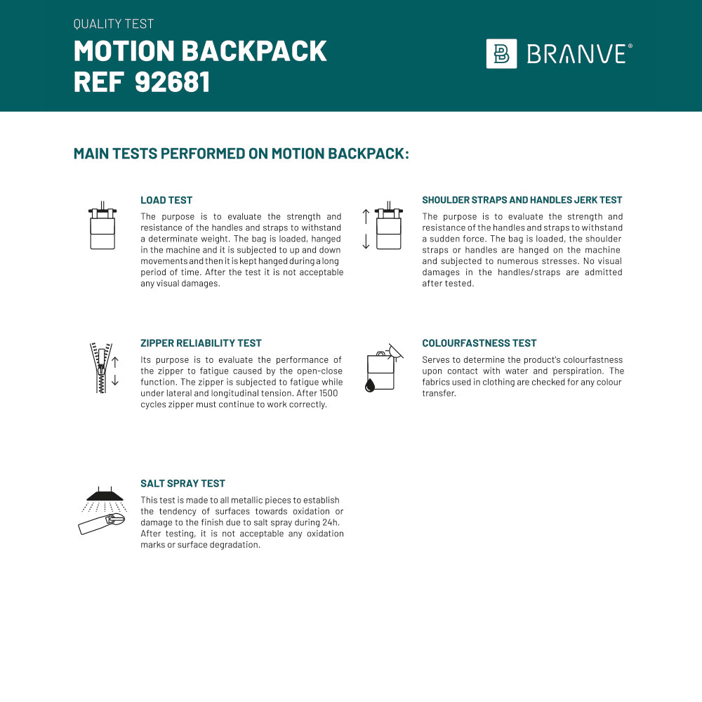 Motion Backpack. 600D Twill Polyester And Pu Backpack