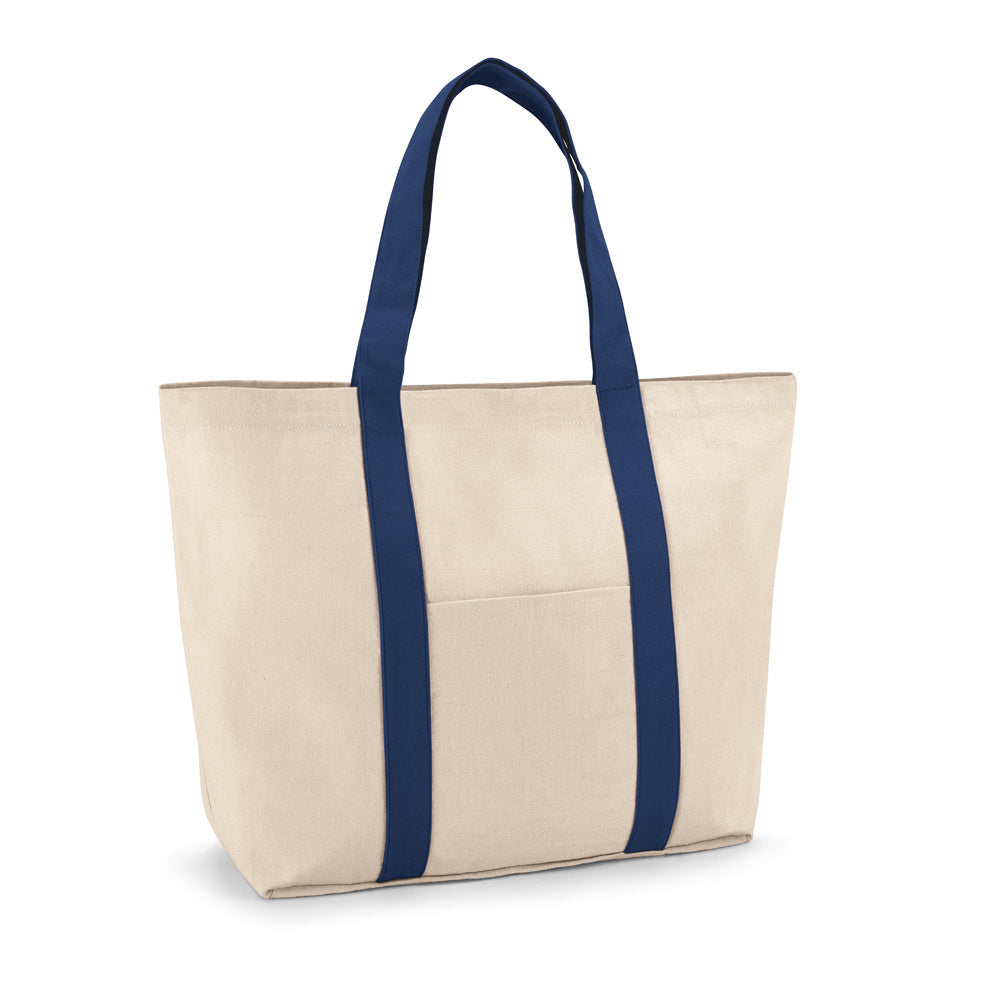 Ville. 100% Cotton Canvas Bag With Front And Inside Pocket (280 G/M²)