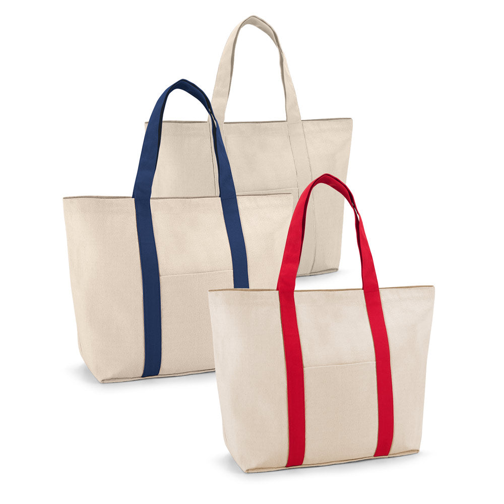 Ville. 100% Cotton Canvas Bag With Front And Inside Pocket (280 G/M²)