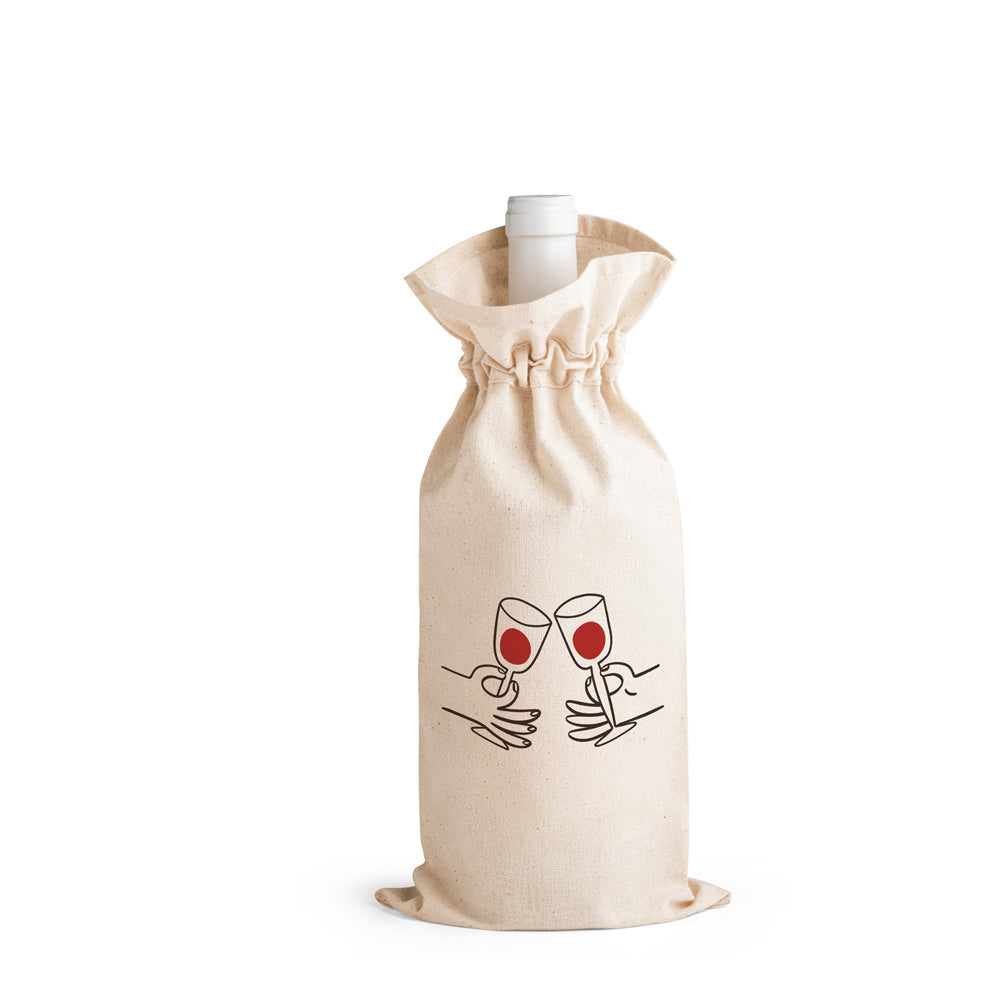Jerome. 100% Cotton Bag For Bottle (180 G/M²)