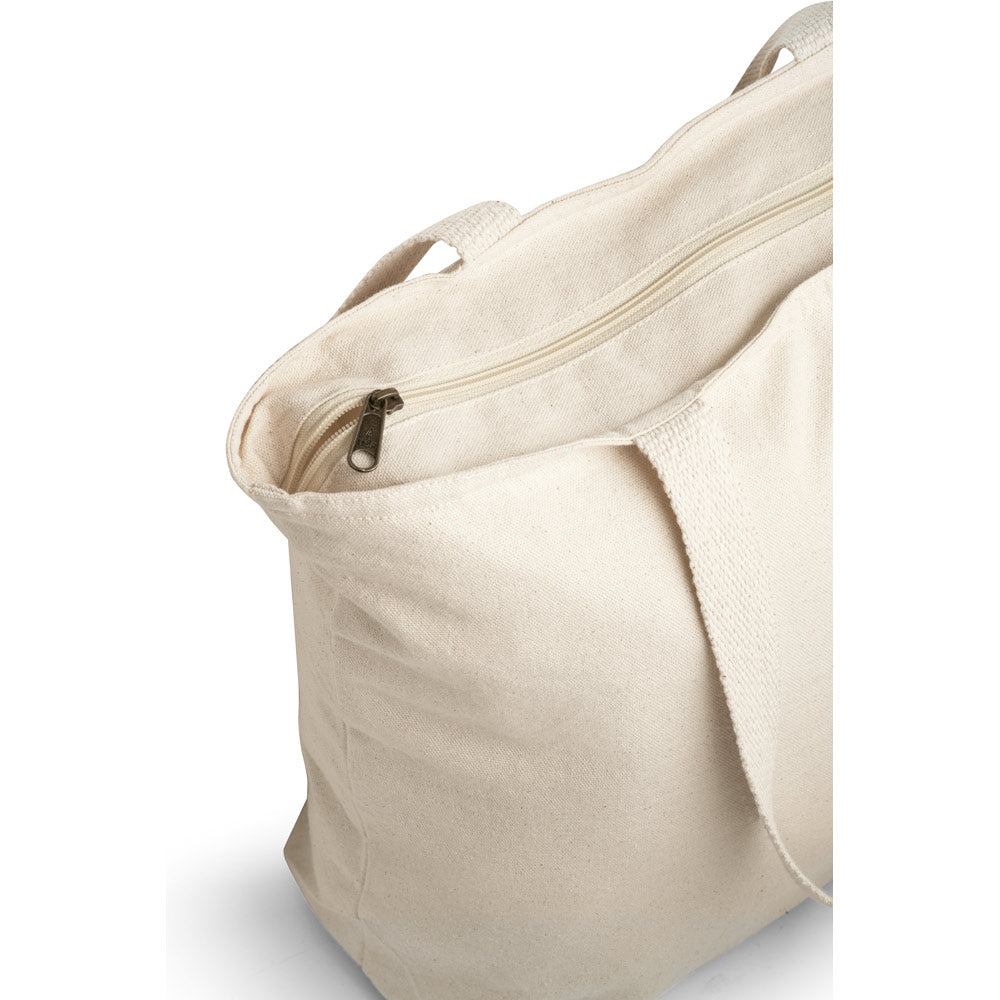 Hackney. 100% Cotton Bag With Zipper (280 G/M²)