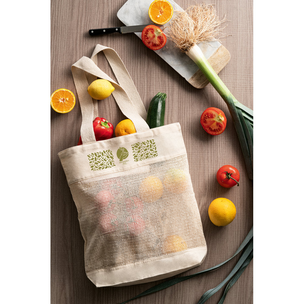Mumbai. 100% Cotton Mesh Bag (180 G/M²)