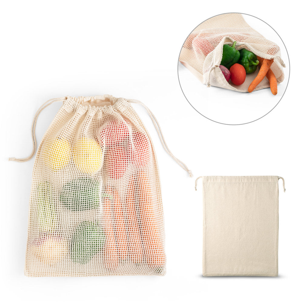 Napoli. 100% Cotton Bag (120 G/M²) With 100% Cotton Mesh On The Front (100 G/M²)
