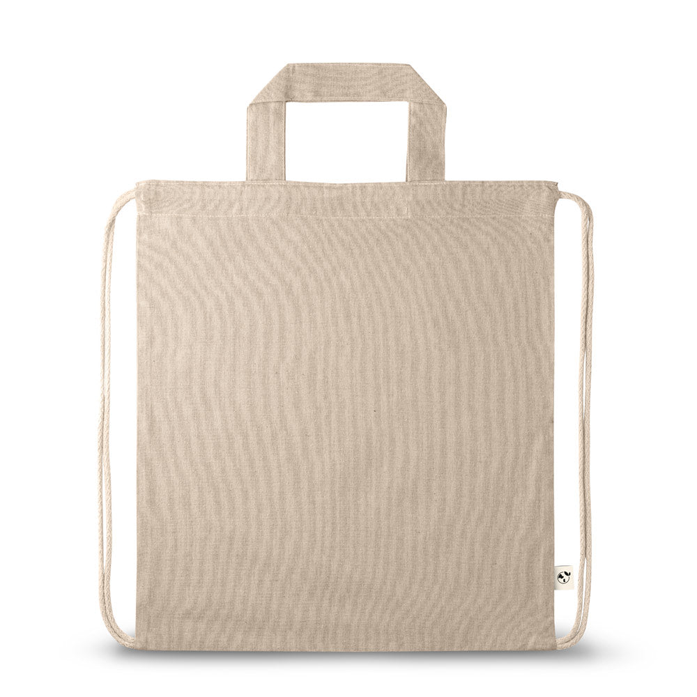 Rissani. Drawstring Bag With Recycled Cotton (70%) And Polyester (30% Rpet) (140 G/M²)
