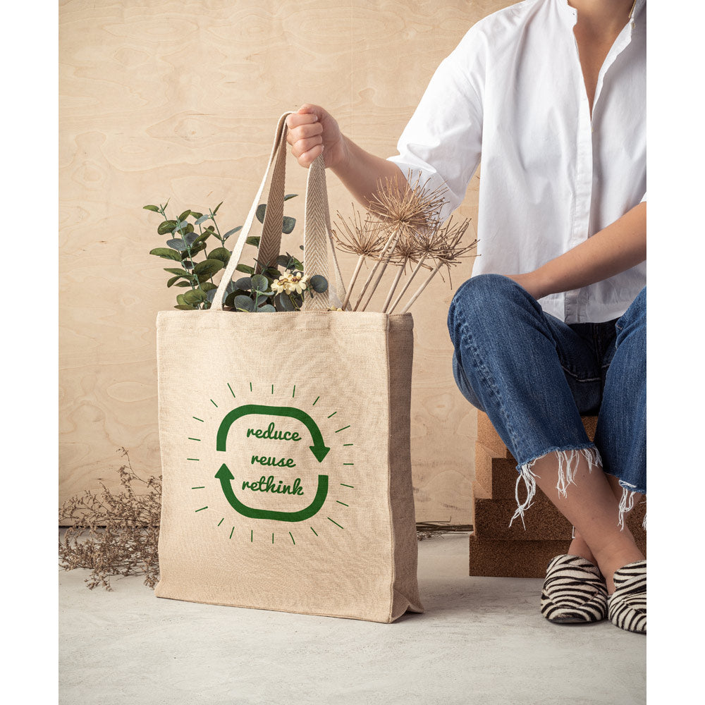 Padova. Juco Bag (275 G/M²) With Inner Pocket In 100% Cotton (120 G/M²)