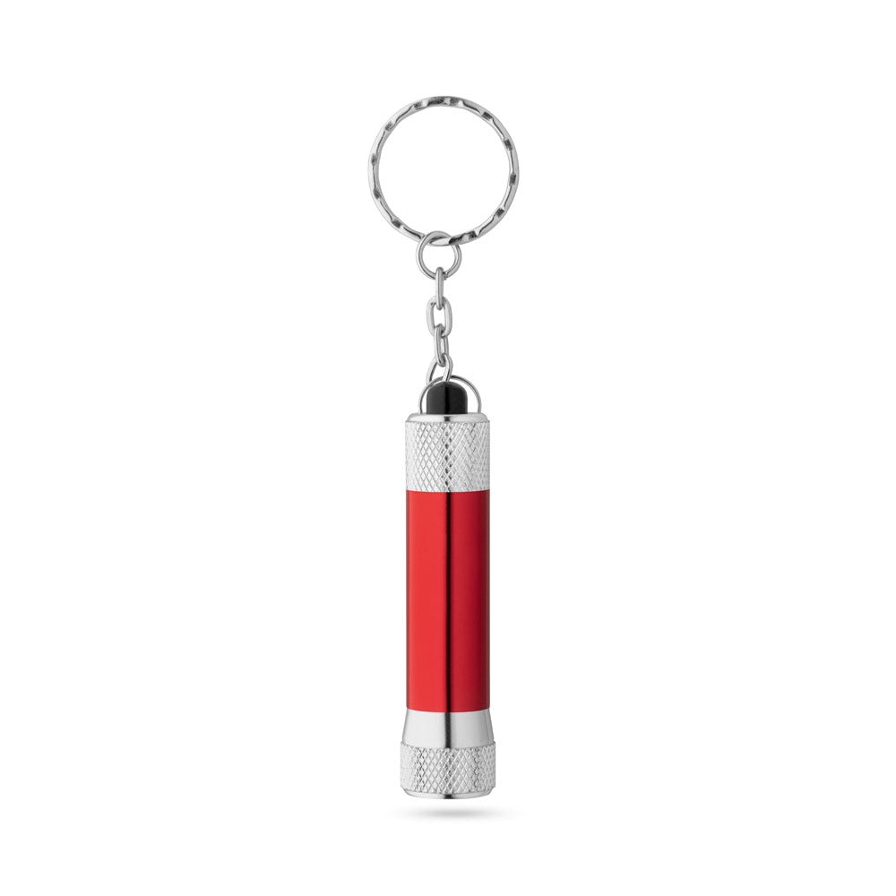 Lergan. Aluminium Keyring With A 3 Led Flashlight