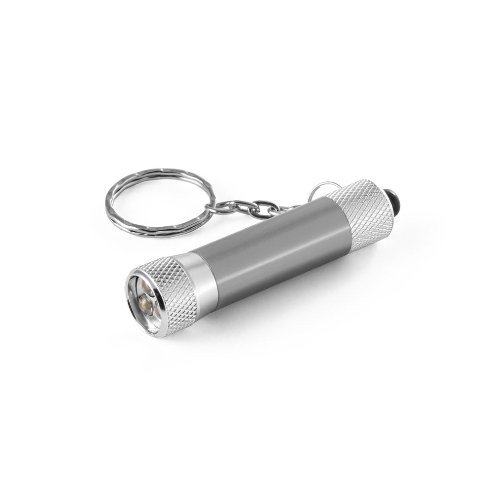 Lergan. Aluminium Keyring With A 3 Led Flashlight