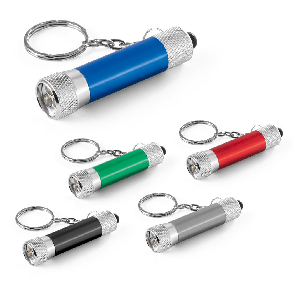 Lergan. Aluminium Keyring With A 3 Led Flashlight