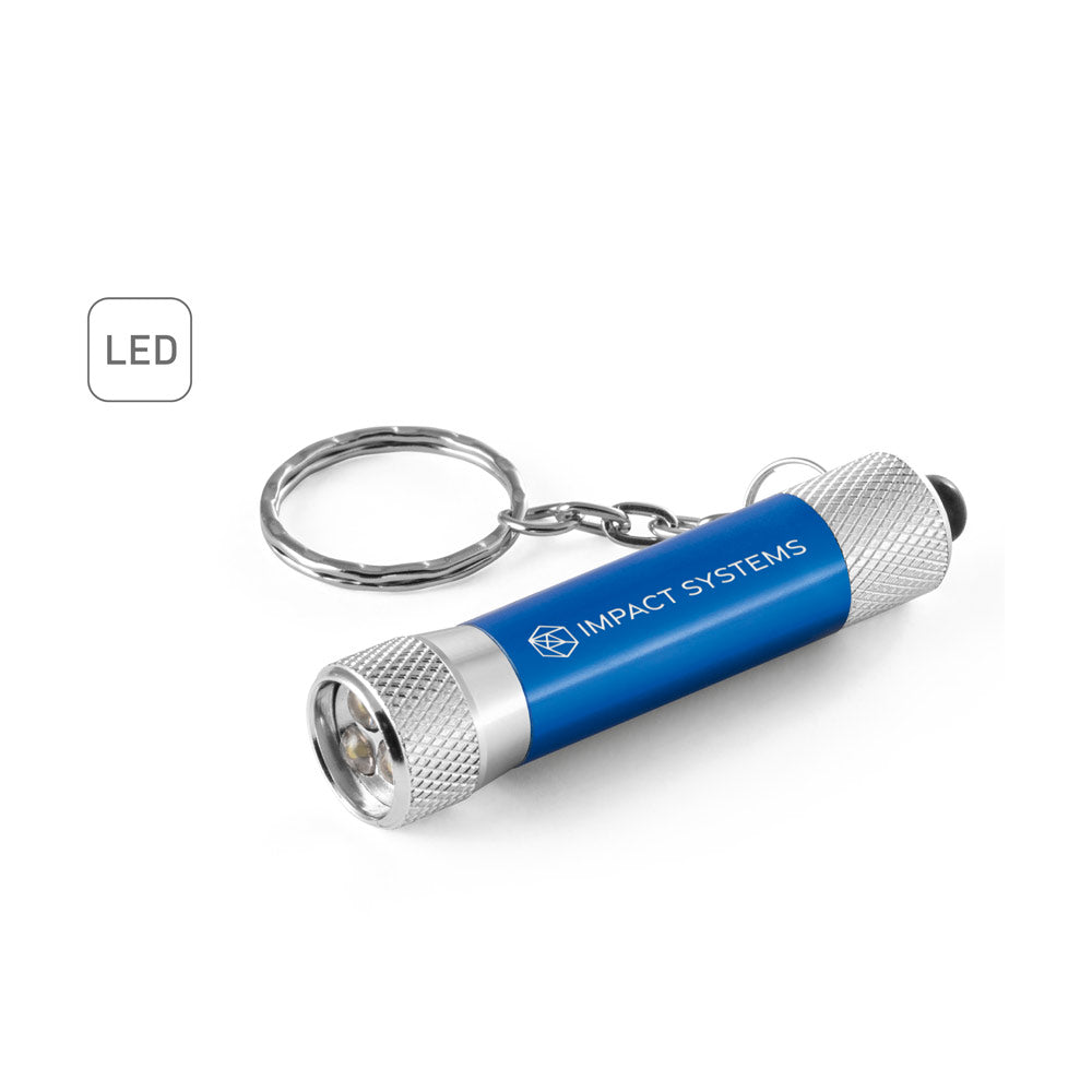 Lergan. Aluminium Keyring With A 3 Led Flashlight