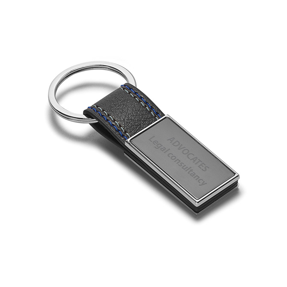 Bale. Metal And Pu Keyring