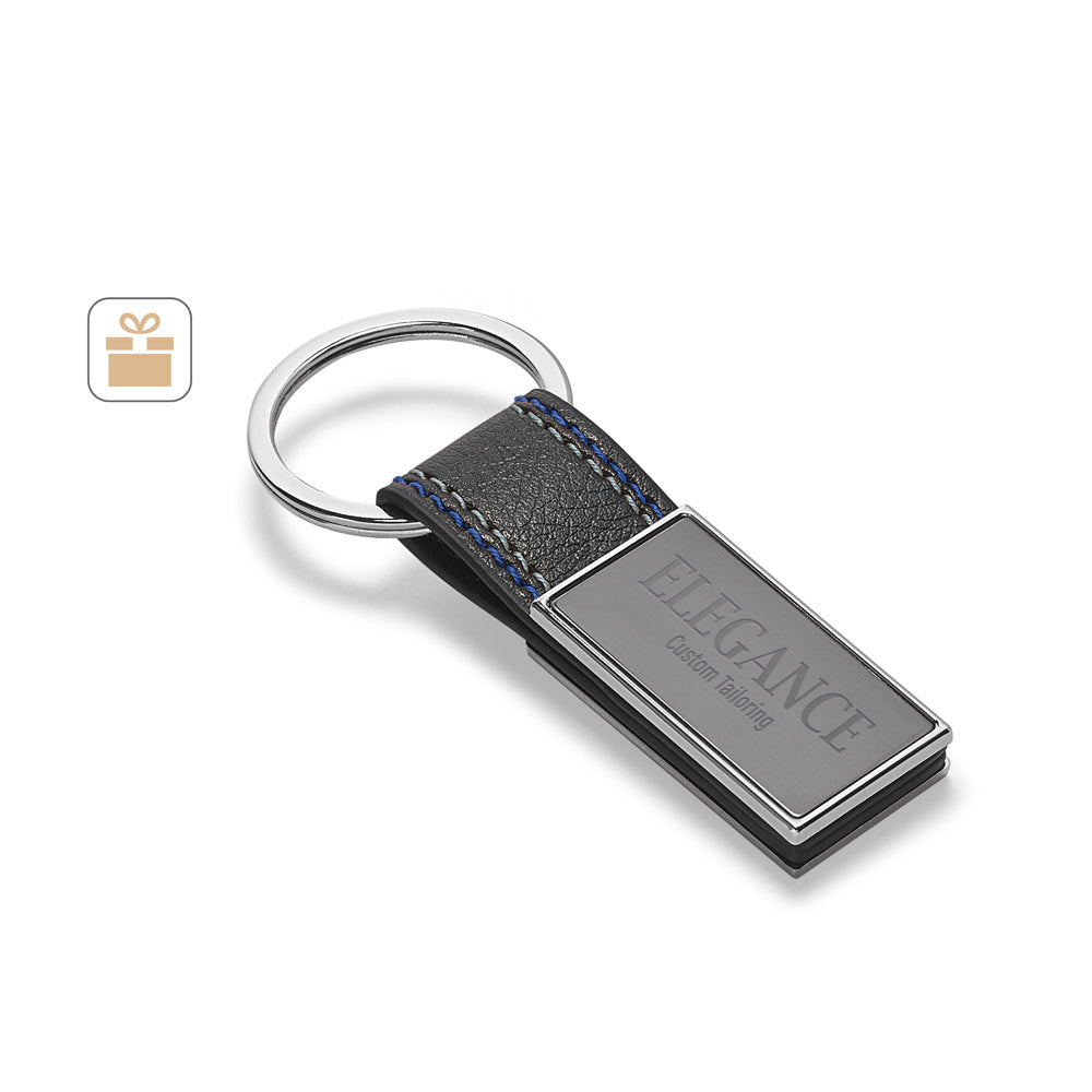 Bale. Metal And Pu Keyring