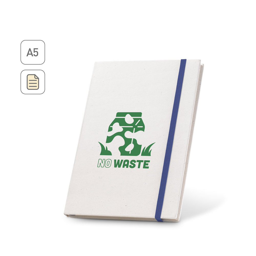 Milky. A5 Notebook With Rigid Cover In 100% Recycled Paper