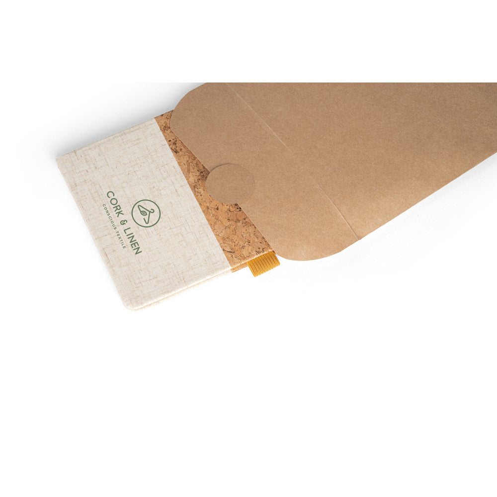 Klee. A5 Notebook In Cork And Linen With Lined Sheets