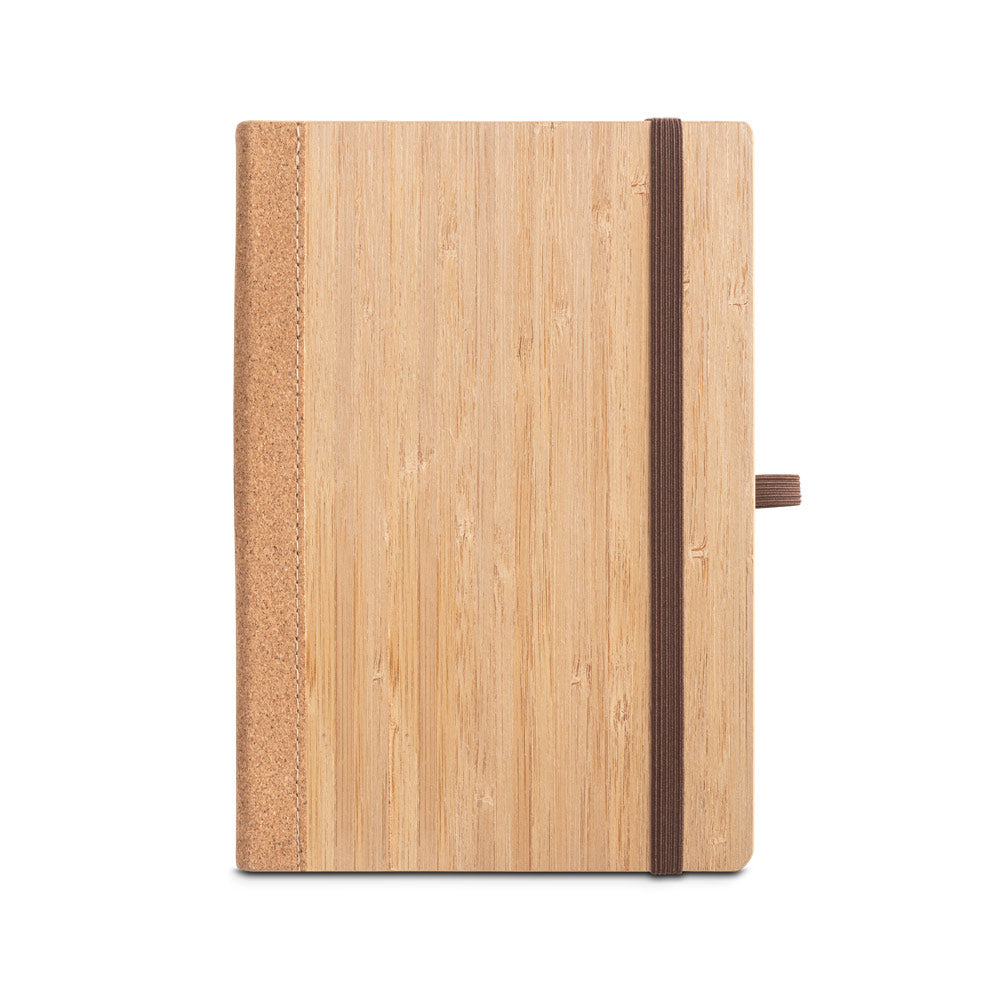 Orwell. A5 Notebook In Bamboo And Cork Sheets With Lined Sheets