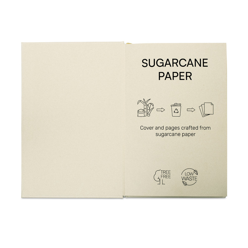 Dickinson. A5 Hardcover Notebook Made Of Sugar Cane Paper (80% Sugar Cane) With Lined Pages