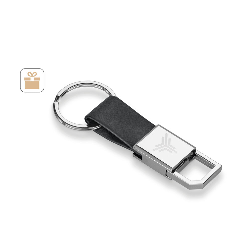 Bourchier. Metal And Pu Keyring With Hook