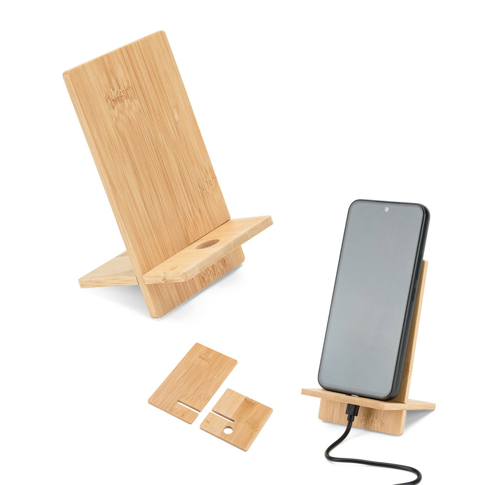 Galen. Bamboo Mobile Phone Holder, Detachable Into Two Parts