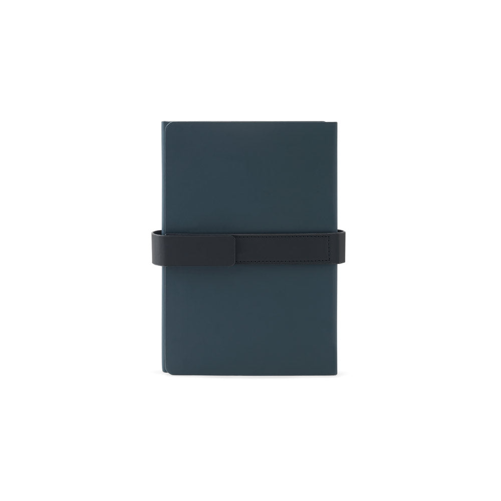 Sanderson. A5 Notepad In Pu (50% Recycled) With Two Blocks: Lined Pages And Plain Pages