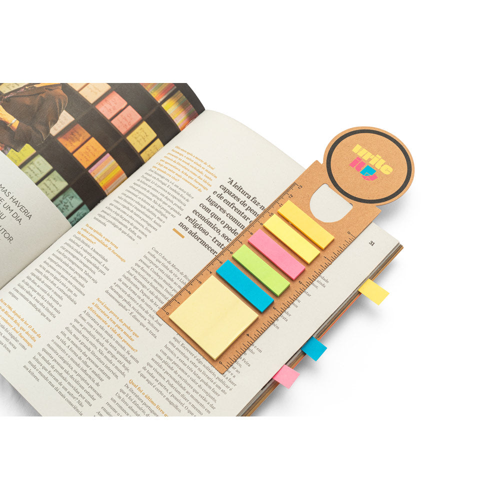 Sawyer. 3-In-1 Office Set, Made From 100% Recycled Paper, With A Round Top And Black Printing All Around