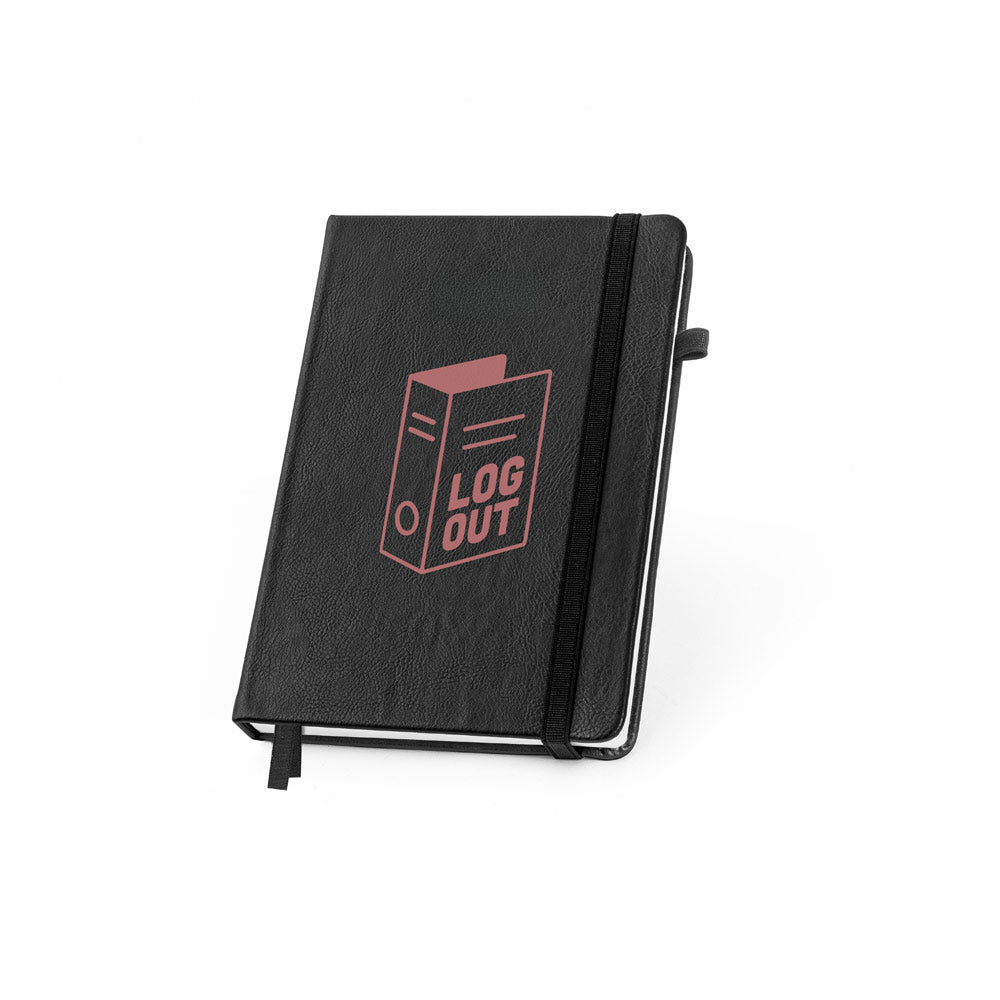 Heaney. Water-Based Pu Notebook With Integrated Monthly Planner And Lined Pages