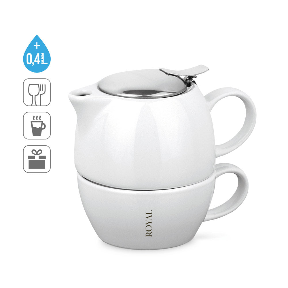 Cole. Porcelain Tea Set 2 In 1