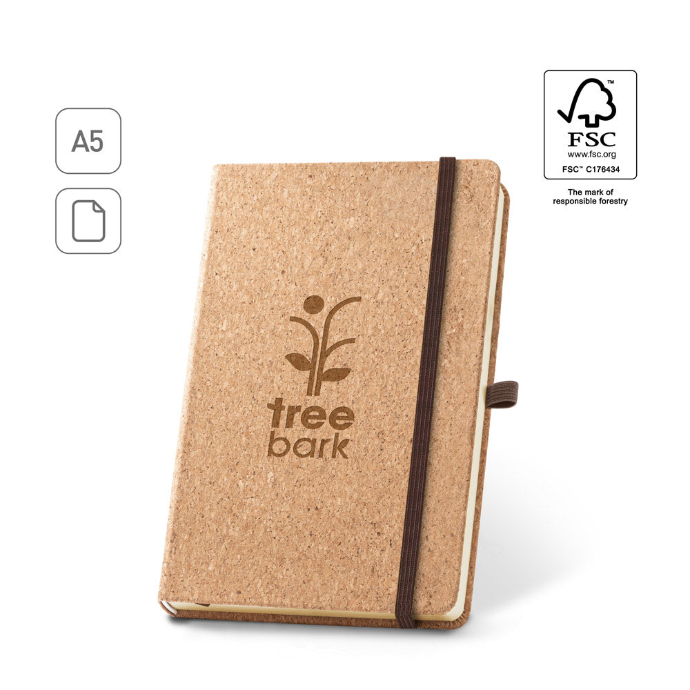 Hawkins A5. A5 Cork Notebook With Plain Pages