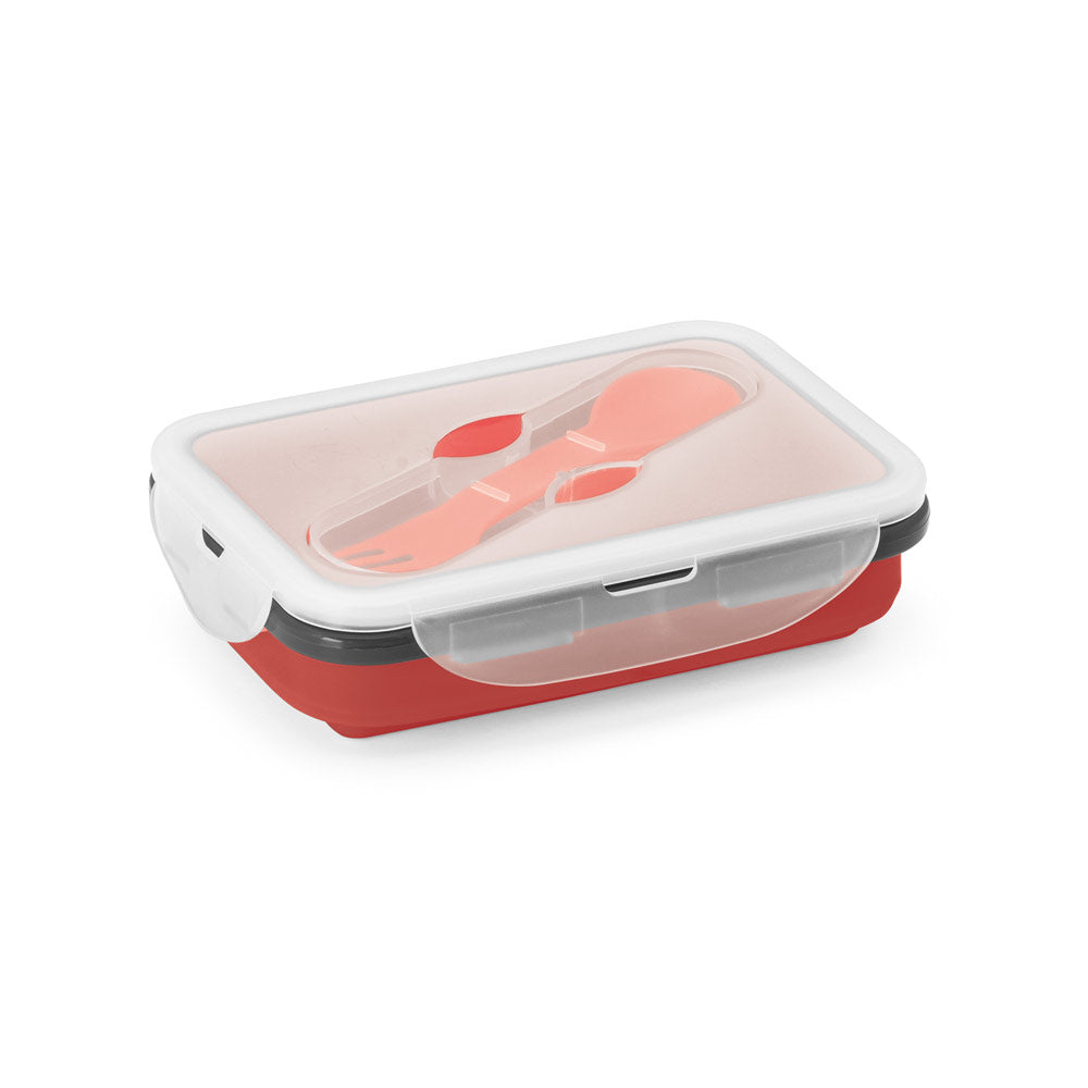 Saffron. Lunch Box. Retractable Hermetic Box In Silicone And Pp 640 Ml