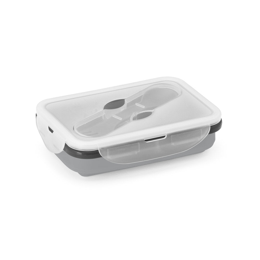 Saffron. Lunch Box. Retractable Hermetic Box In Silicone And Pp 640 Ml