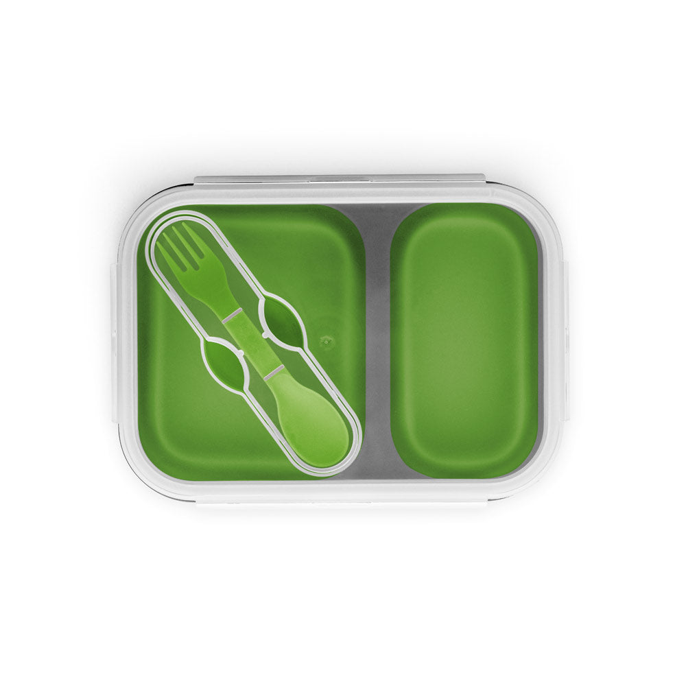Dill. Lunch Box. Retractable Hermetic Box In Silicone And Pp (480 And 760 Ml)