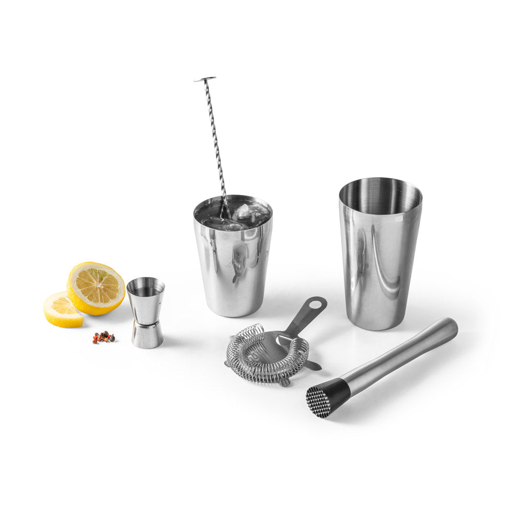 Bramble. 6-Piece Stainless Steel Cocktail Set