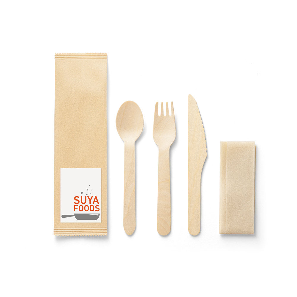 Suya. Wooden Cutlery Set