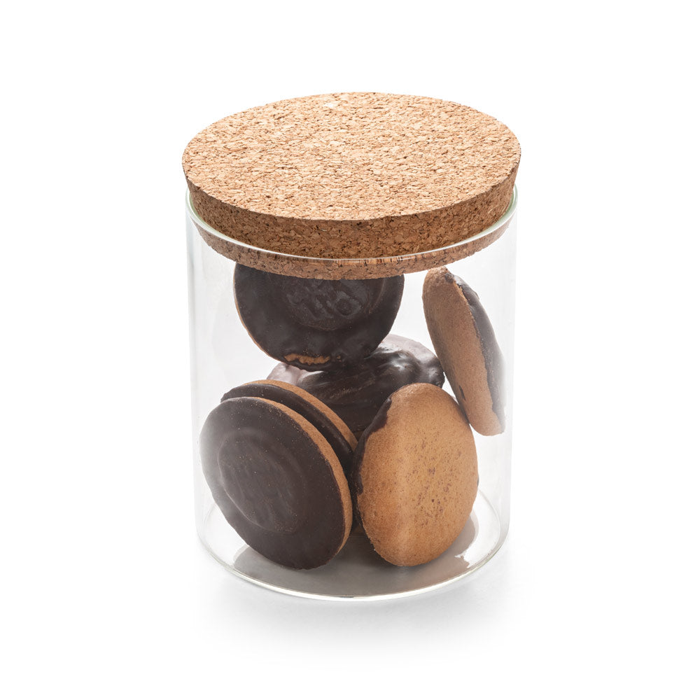 Spice 700. Borosilicate Glass Bottle With Cork Lid 700 Ml