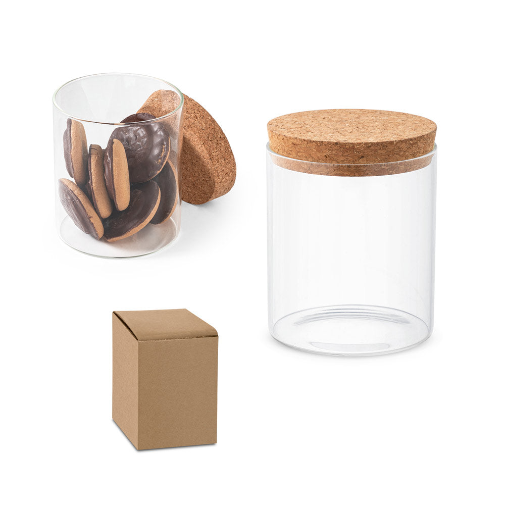 Spice 700. Borosilicate Glass Bottle With Cork Lid 700 Ml