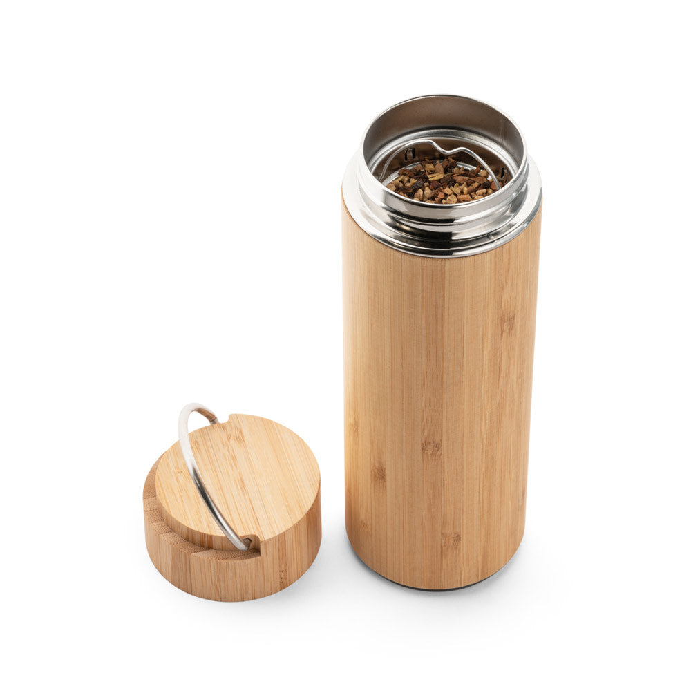 Sow. Bamboo And Stainless Steel Thermos 440 Ml