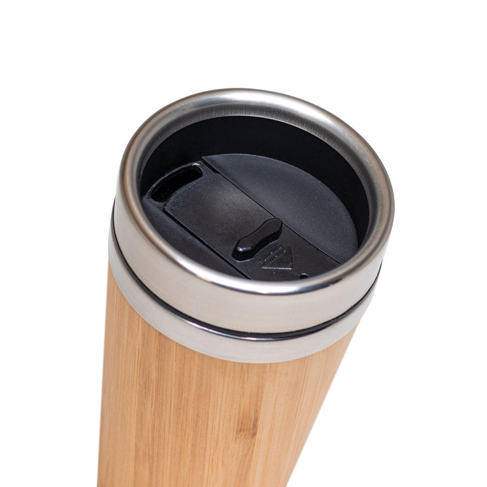Pietro. Bamboo And Stainless Steel Travel Cup 500 Ml