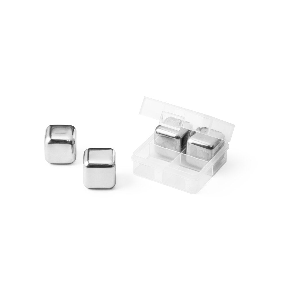 Glacier. Set Of Reusable Stainless Steel Ice Cubes
