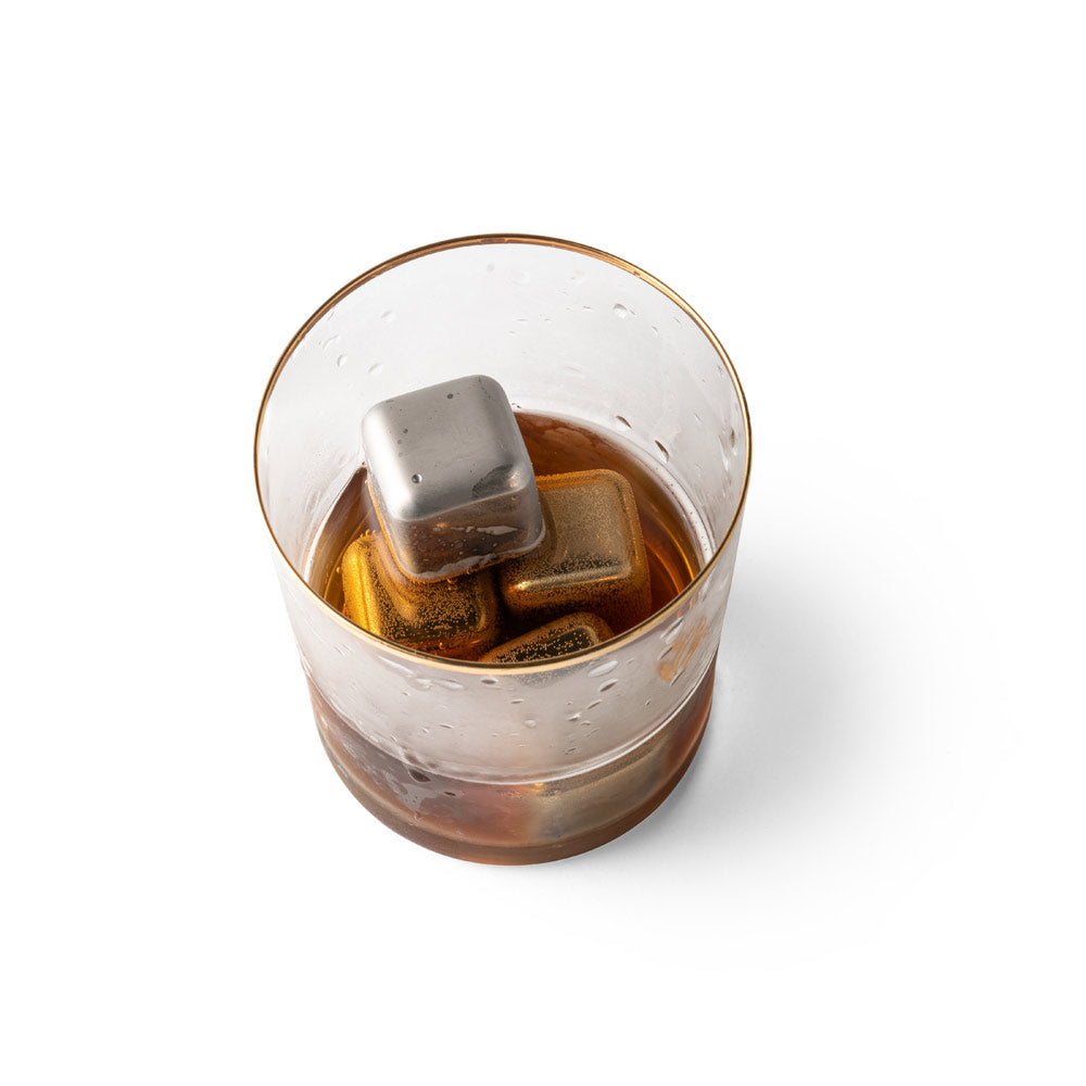 Glacier. Set Of Reusable Stainless Steel Ice Cubes