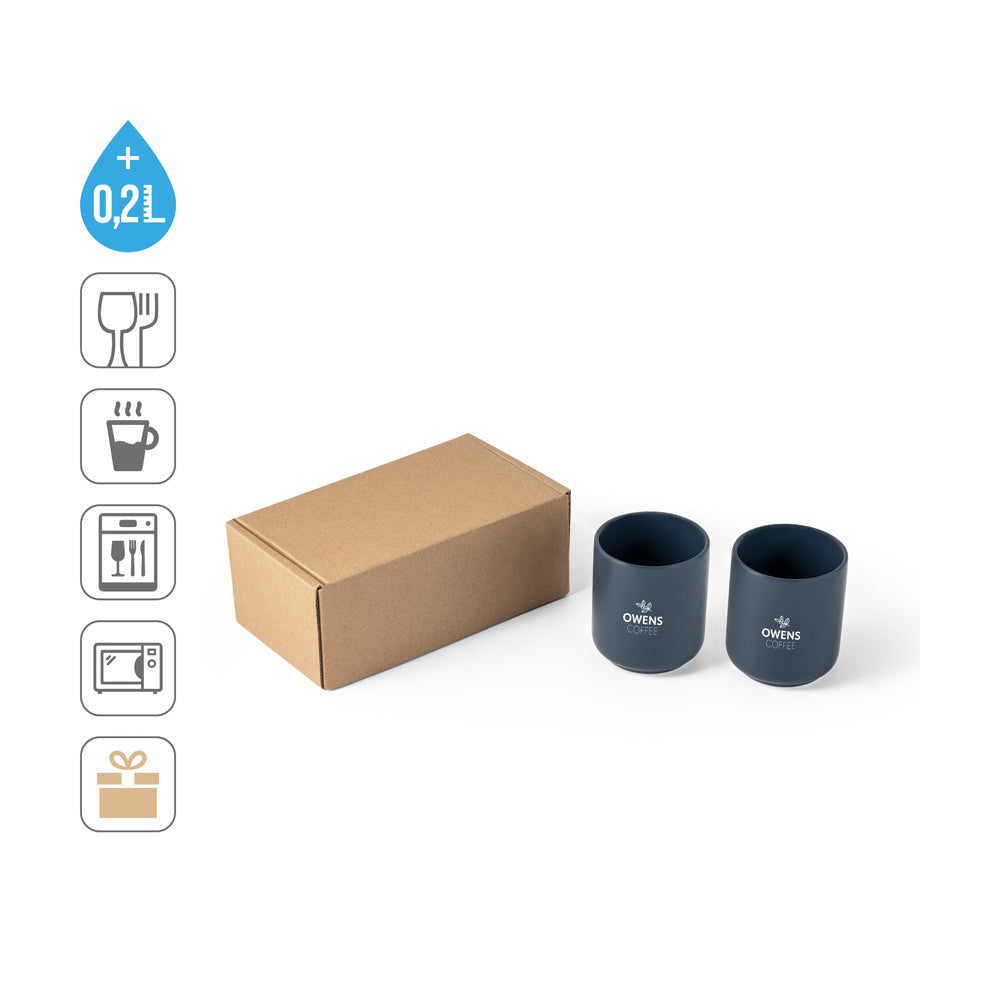 Owens. Set Of Ceramic Cups 280 Ml