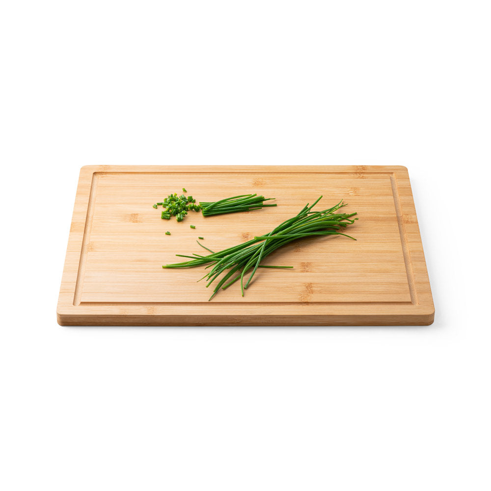 Marjoram. Bamboo Cutting Board