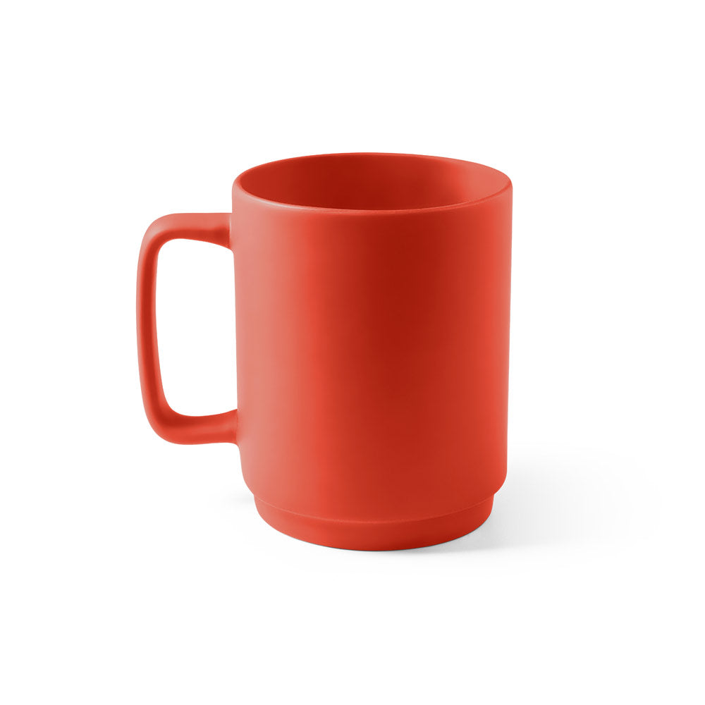 Mighty. Ceramic Mug With Cylindrical Body 330 Ml