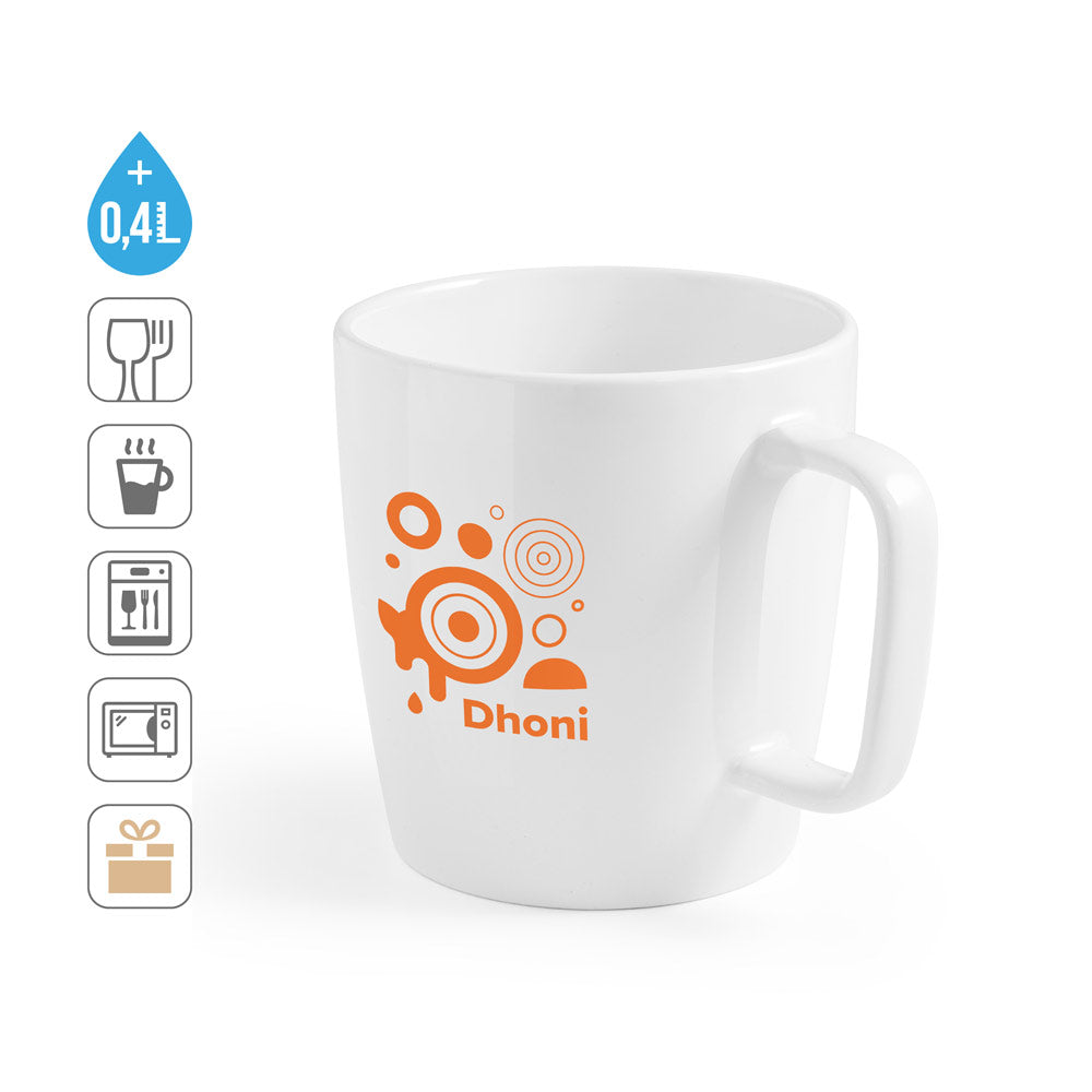 Dhoni White. Ceramic Mug 450 Ml