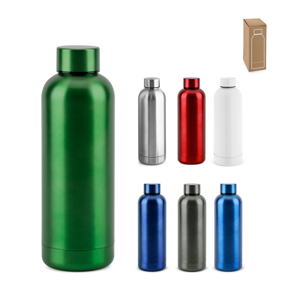 Odin Mettalic. Bottle In 90% Recycled Stainless Steel 550 Ml